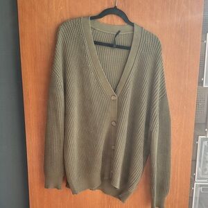 Jenni Kayne Olive Knit Cardigan